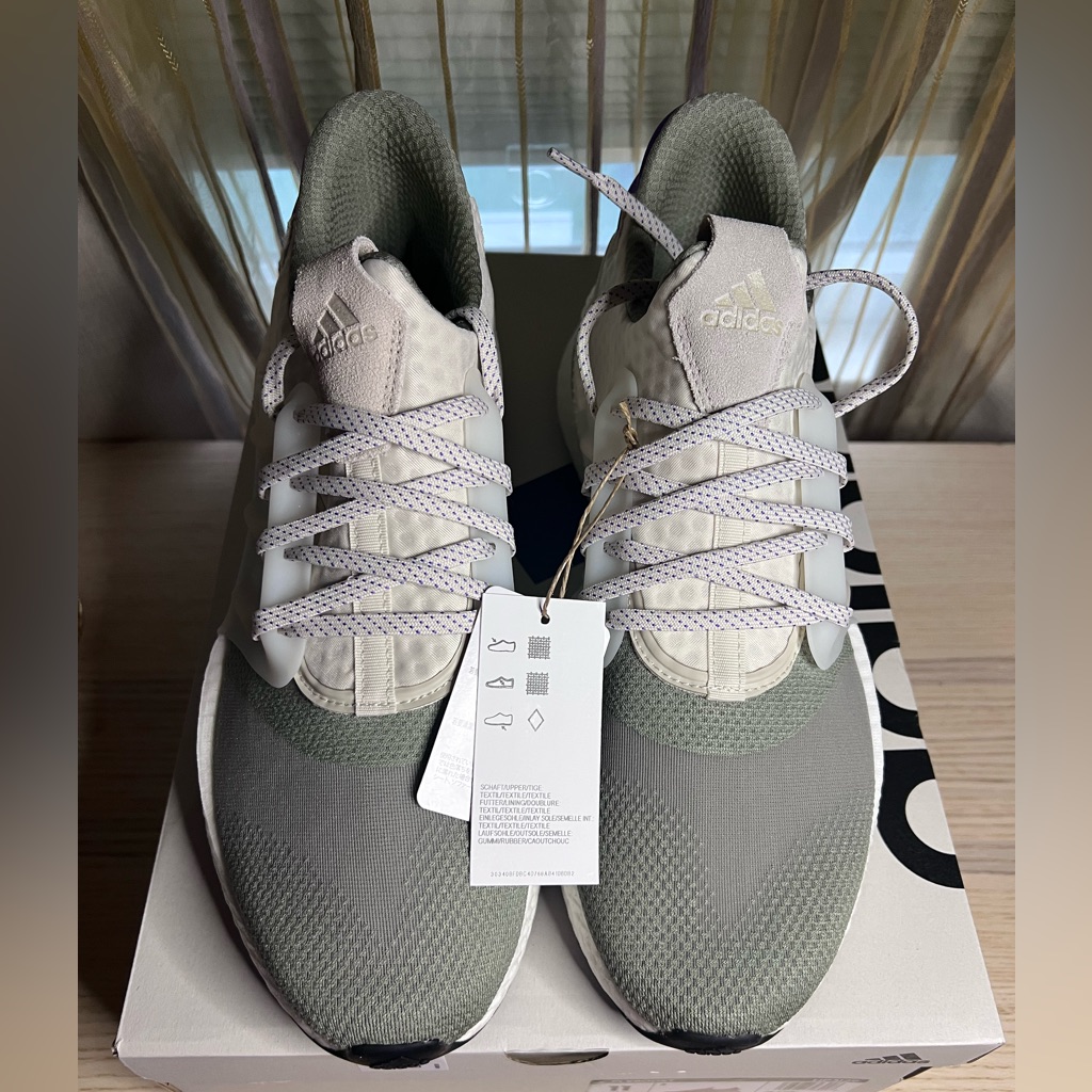 Adidas X_plrboost Cream And Purple Athletic Shoes
